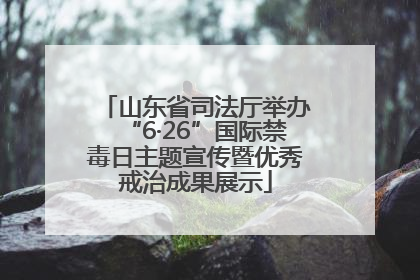 山东省司法厅举办“6·26”国际禁毒日主题宣传暨优秀戒治成果展示
