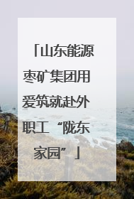 山东能源枣矿集团用爱筑就赴外职工“陇东家园”