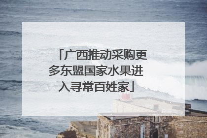 广西推动采购更多东盟国家水果进入寻常百姓家