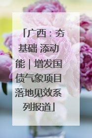 广西：夯基础 添动能｜增发国债气象项目落地见效系列报道