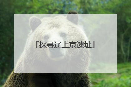 探寻辽上京遗址