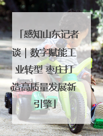 感知山东记者谈｜数字赋能工业转型 枣庄打造高质量发展新引擎