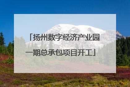 扬州数字经济产业园一期总承包项目开工