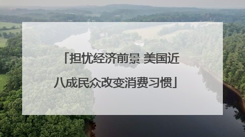 担忧经济前景 美国近八成民众改变消费习惯