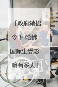 政府禁招令下 哈佛国际生受影响有多大