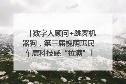 数字人顾问+跳舞机器狗，第三届槐荫惠民车展科技感“拉满”
