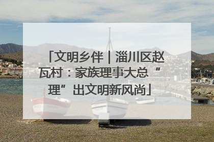 文明乡伴｜淄川区赵瓦村：家族理事大总“理”出文明新风尚