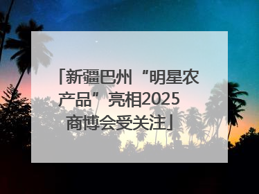 新疆巴州“明星农产品”亮相2025商博会受关注
