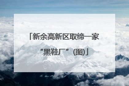 新余高新区取缔一家“黑鞋厂”(图)