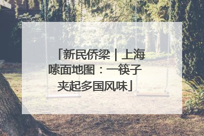 新民侨梁｜上海嗦面地图：一筷子夹起多国风味