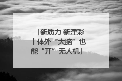 新质力 新津彩丨体外“大脑”也能“开”无人机