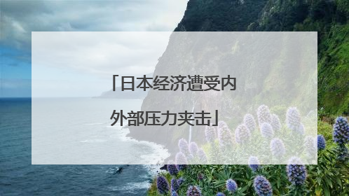 日本经济遭受内外部压力夹击
