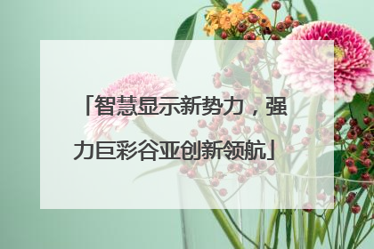 智慧显示新势力，强力巨彩谷亚创新领航