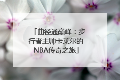 曲径通巅峰：步行者主帅卡莱尔的NBA传奇之旅