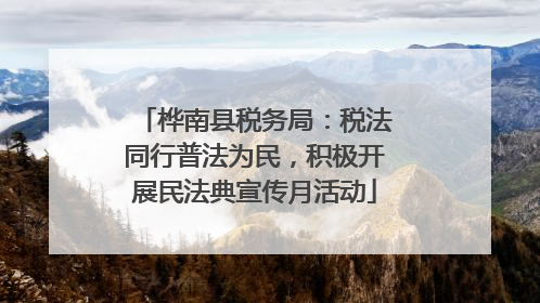 桦南县税务局：税法同行普法为民，积极开展民法典宣传月活动