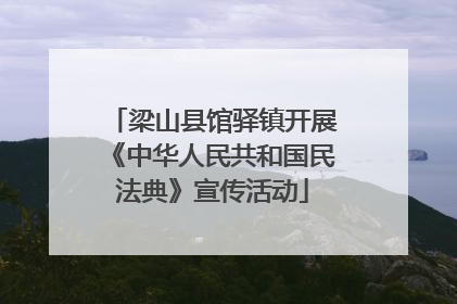 梁山县馆驿镇开展《中华人民共和国民法典》宣传活动
