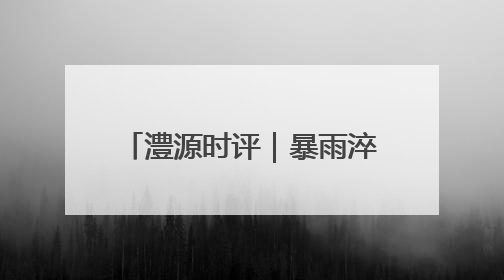 澧源时评｜暴雨淬炼的治理答卷，桑植县防汛一线的细节肌理与体系力量