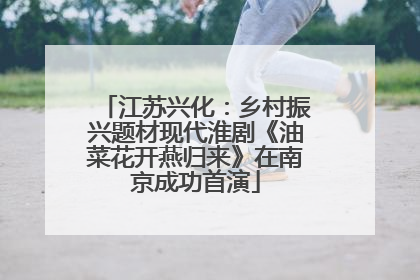 江苏兴化：乡村振兴题材现代淮剧《油菜花开燕归来》在南京成功首演