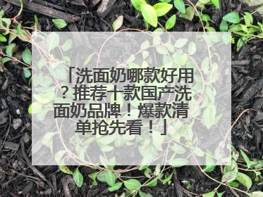 洗面奶哪款好用？推荐十款国产洗面奶品牌！爆款清单抢先看！