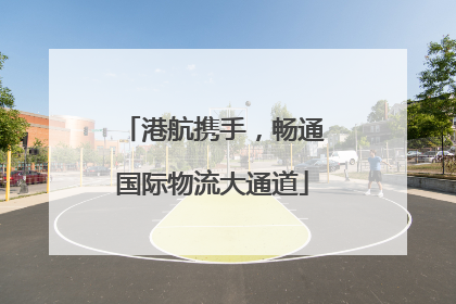 港航携手，畅通国际物流大通道