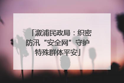 溆浦民政局：织密防汛“安全网”守护特殊群体平安