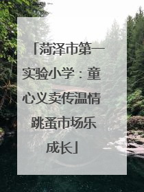 菏泽市第一实验小学：童心义卖传温情 跳蚤市场乐成长