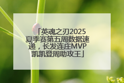 英魂之刃2025夏季赛第五周数据速递，长发连庄MVP凯凯登周助攻王
