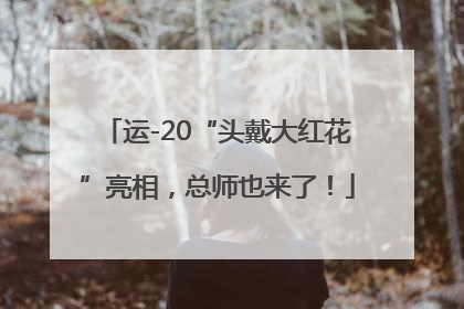 运-20“头戴大红花”亮相，总师也来了！