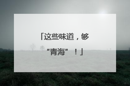 这些味道，够“青海”！