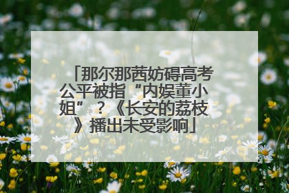 那尔那茜妨碍高考公平被指“内娱董小姐”？《长安的荔枝》播出未受影响