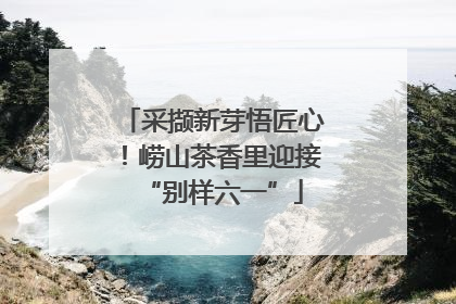 采撷新芽悟匠心！崂山茶香里迎接“别样六一”