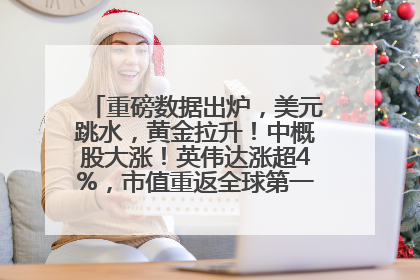 重磅数据出炉，美元跳水，黄金拉升！中概股大涨！英伟达涨超4%，市值重返全球第一！黄仁勋计划出售至多600万股股票
