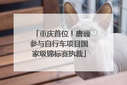 重庆首位！唐巍参与自行车项目国家级锦标赛执裁