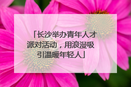 长沙举办青年人才派对活动，用浪漫吸引温暖年轻人