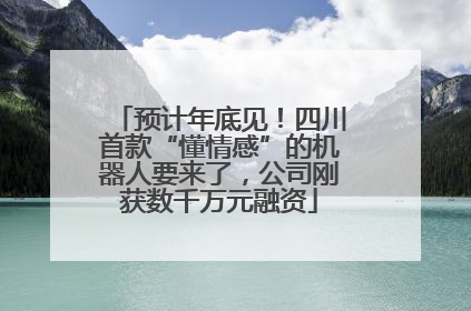 预计年底见！四川首款“懂情感”的机器人要来了，公司刚获数千万元融资