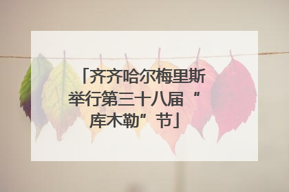 齐齐哈尔梅里斯举行第三十八届“库木勒”节