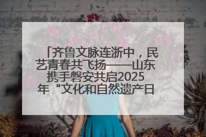 齐鲁文脉连浙中，民艺青春共飞扬——山东携手磐安共启2025年“文化和自然遗产日”系列活动