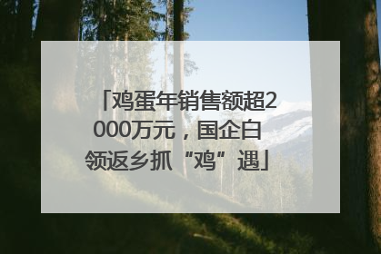 鸡蛋年销售额超2000万元，国企白领返乡抓“鸡”遇