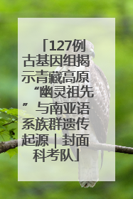 127例古基因组揭示青藏高原“幽灵祖先”与南亚语系族群遗传起源｜封面科考队