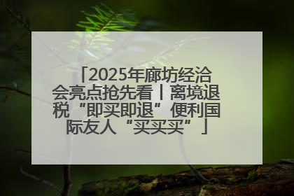 2025年廊坊经洽会亮点抢先看丨离境退税“即买即退”便利国际友人“买买买”