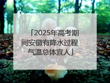 2025年高考期间安徽有降水过程 气温总体宜人