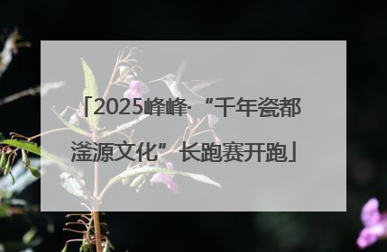 2025峰峰·“千年瓷都 滏源文化”长跑赛开跑