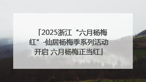2025浙江“六月杨梅红”·仙居杨梅季系列活动开启 六月杨梅正当红