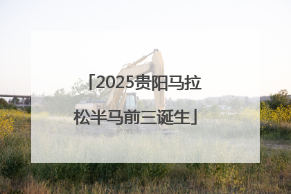 2025贵阳马拉松半马前三诞生