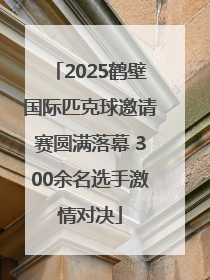 2025鹤壁国际匹克球邀请赛圆满落幕 300余名选手激情对决