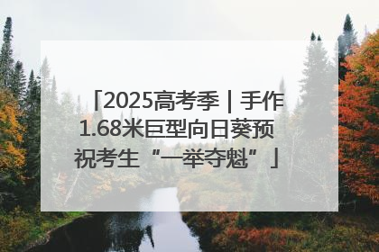 2025高考季｜手作1.68米巨型向日葵预祝考生“一举夺魁”