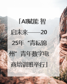 AI赋能 智启未来——2025年“青耘锦州”青年数字电商培训班举行